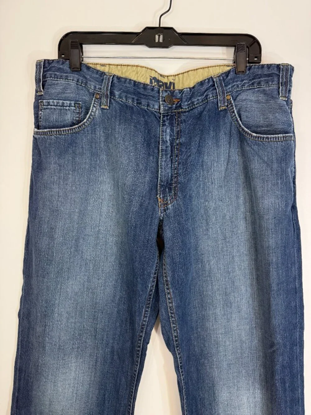 Vintage Mavi Marco Jeans Mens 38x36 Relaxed Straight Leg Blue Denim Y2K